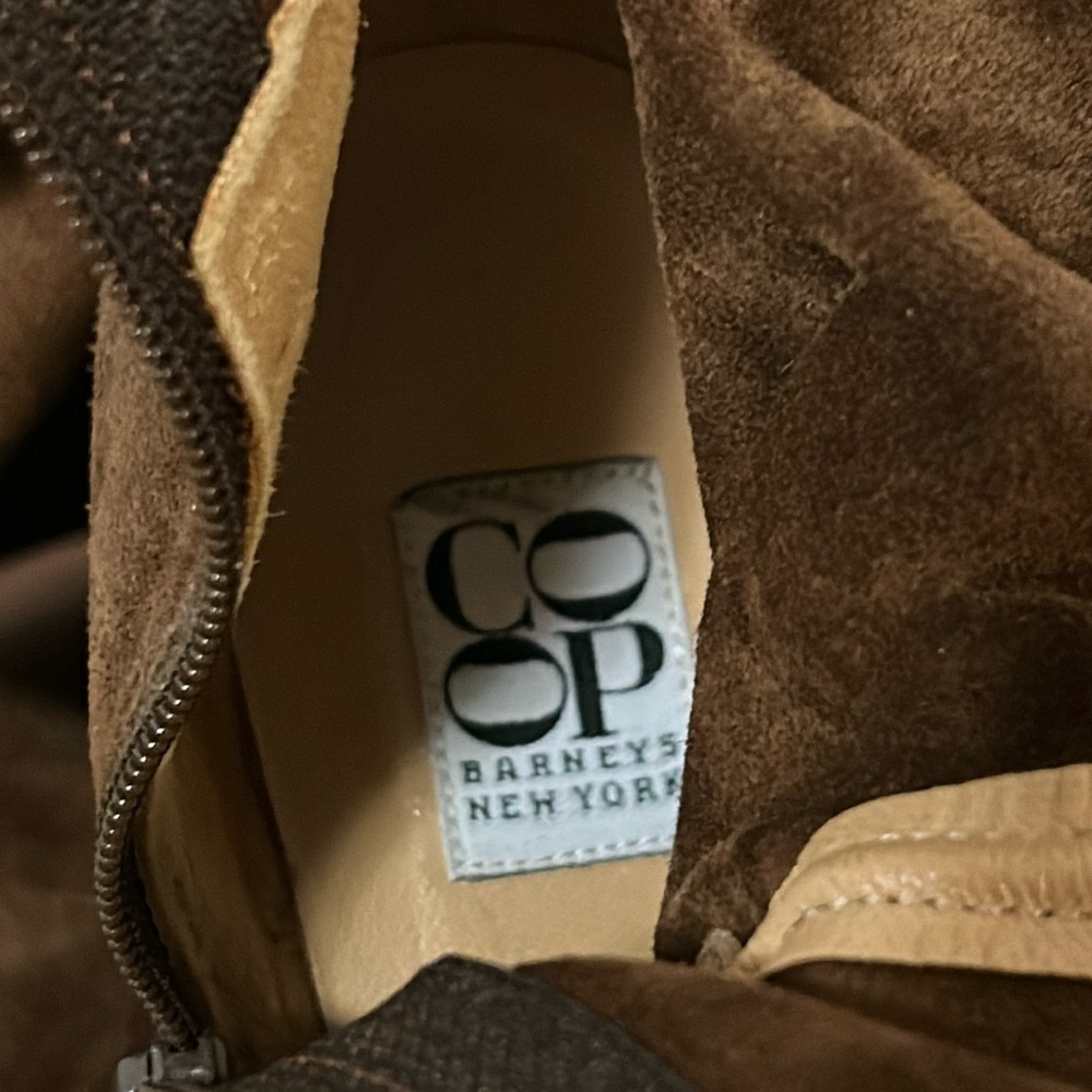 Barney’s New York CO-OP Suede Wedge Boot - Picture 3 of 9
